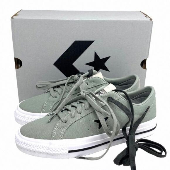 Converse CONS One Star Pro OX Low Top Canvas Gray 172634C Sneakers Size Women's - Picture 2 of 13